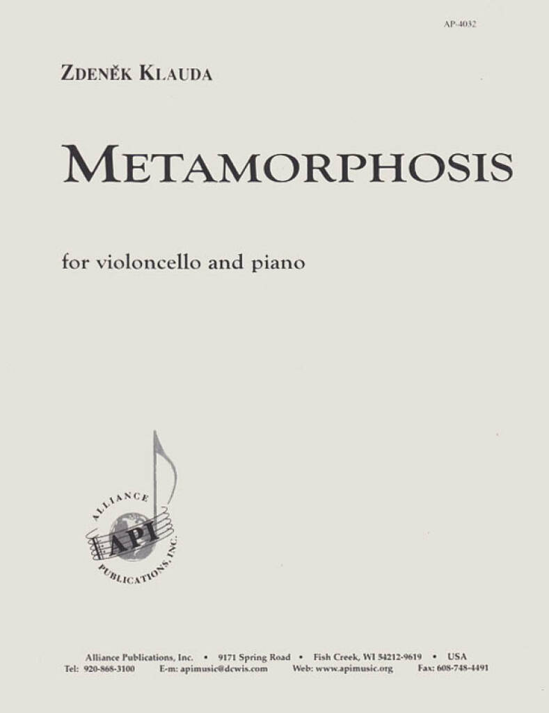 Metamorphosis - Cello-pno